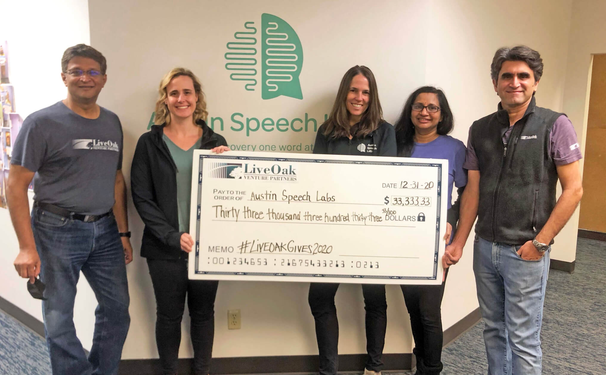 live oak gives to austin speech labs in 2019